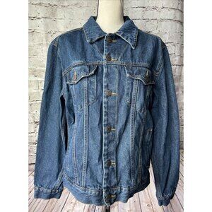 C.E. Schmidt Blue Jean Denim Jacket Womensn Size M Cotton Casual